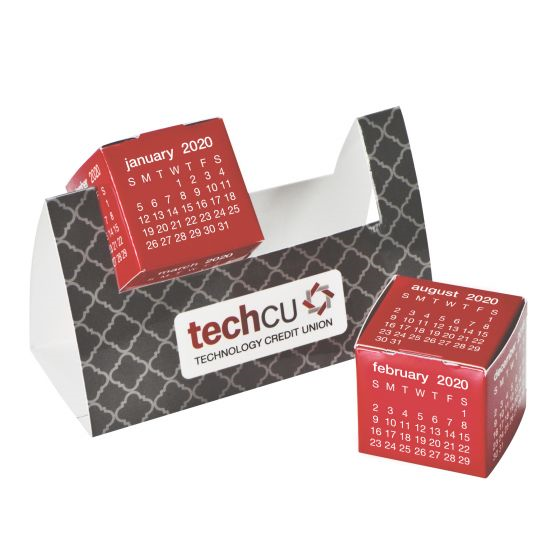 Desktop Calendar Cubes Color Graphics Promotional Products In