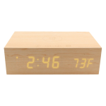 BlueSequoia Alarm Clock With Qi Charging Station And Wireless Speaker